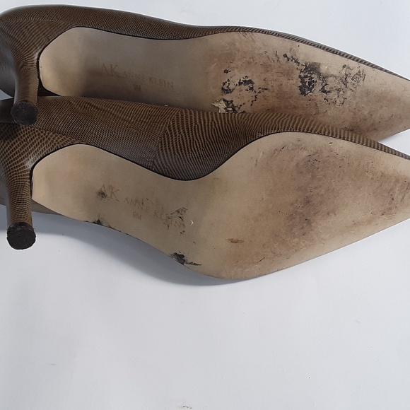 Anne Klein Size 9M Foe Snakeskin High Heel Pumps - Picture 4 of 5